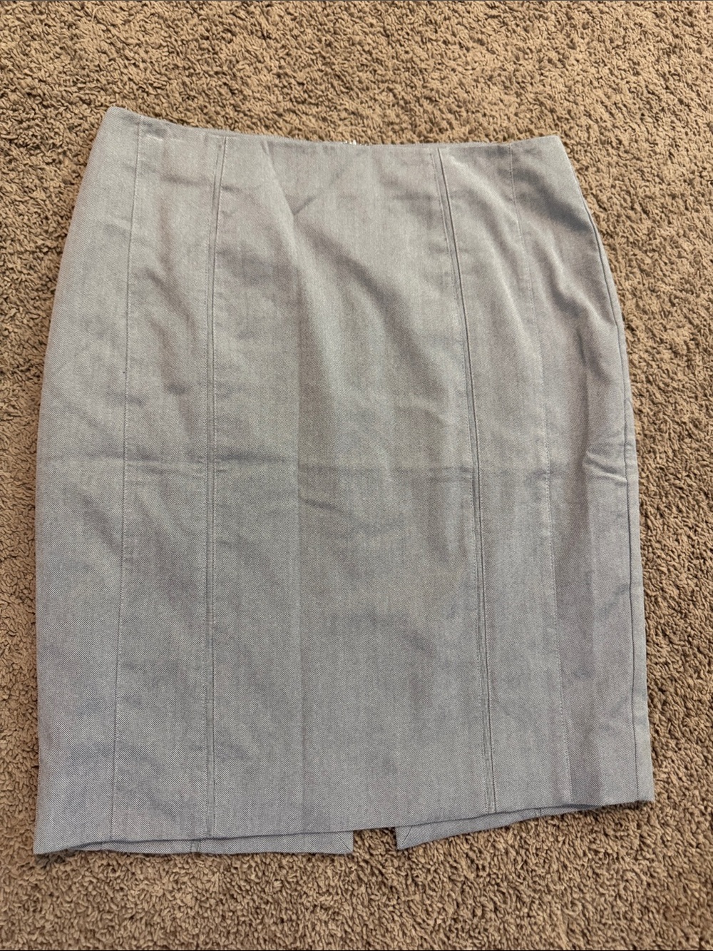 White House Black Market Light Gray Pencil Skirt
